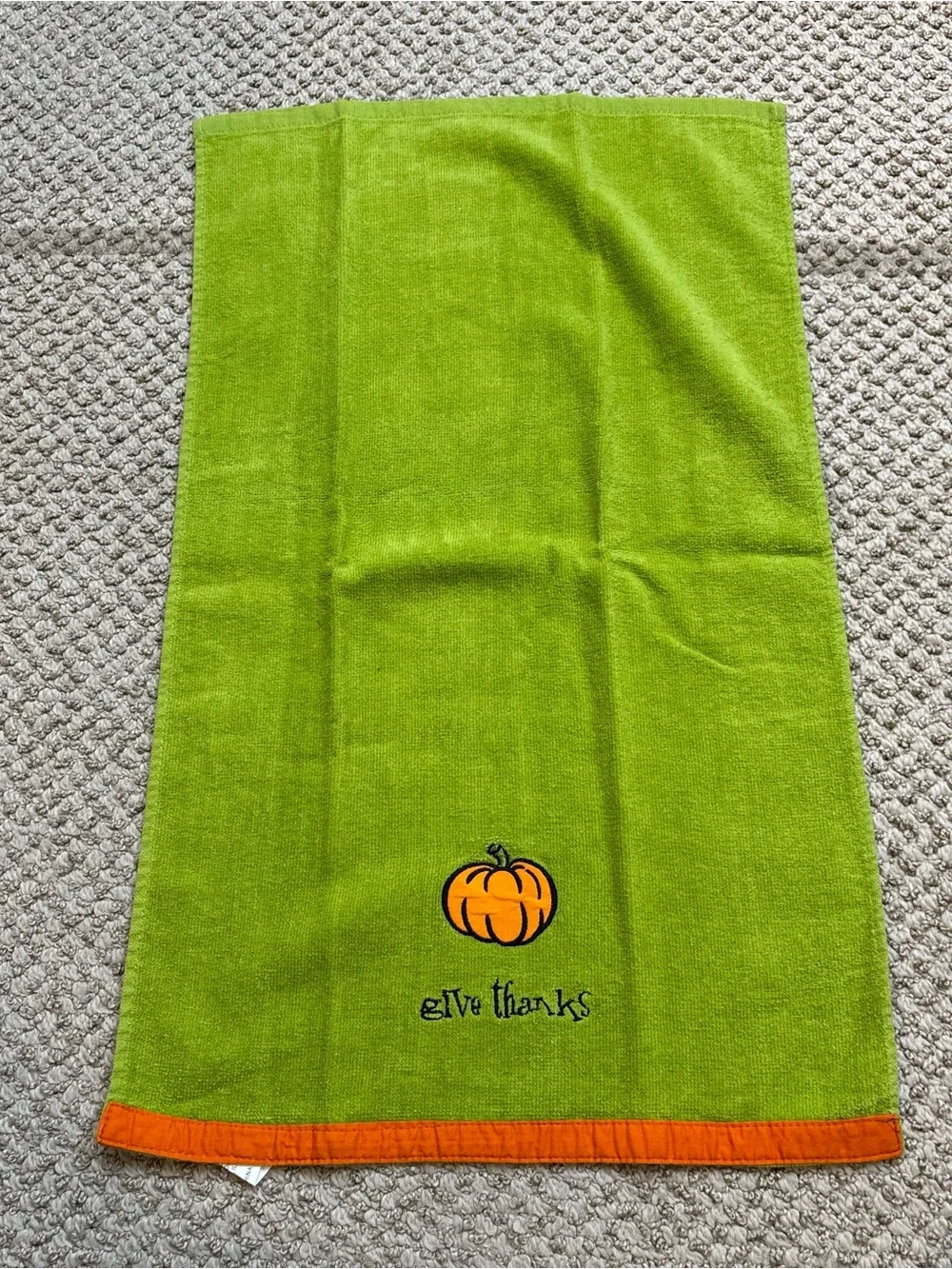 Lot of Four Harvest Fall Pumpkin Themed Tea Towels